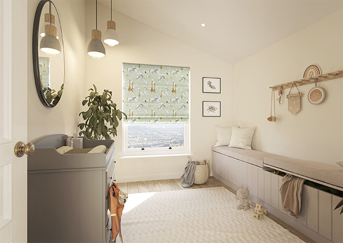 Wild Thing, Sage - Roman Blind - Image 6